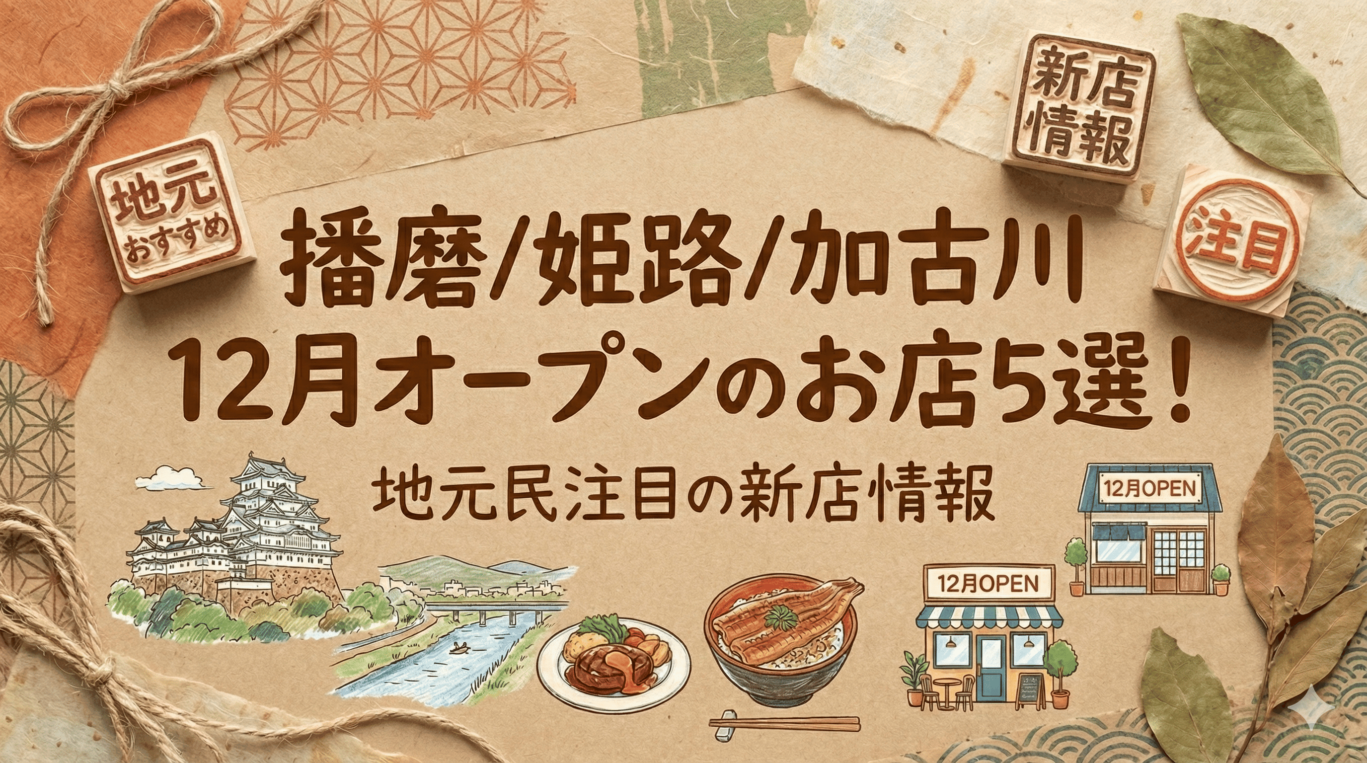 播磨/姫路/加古川 12月オープンのお店5選!地元民注目の新店情報