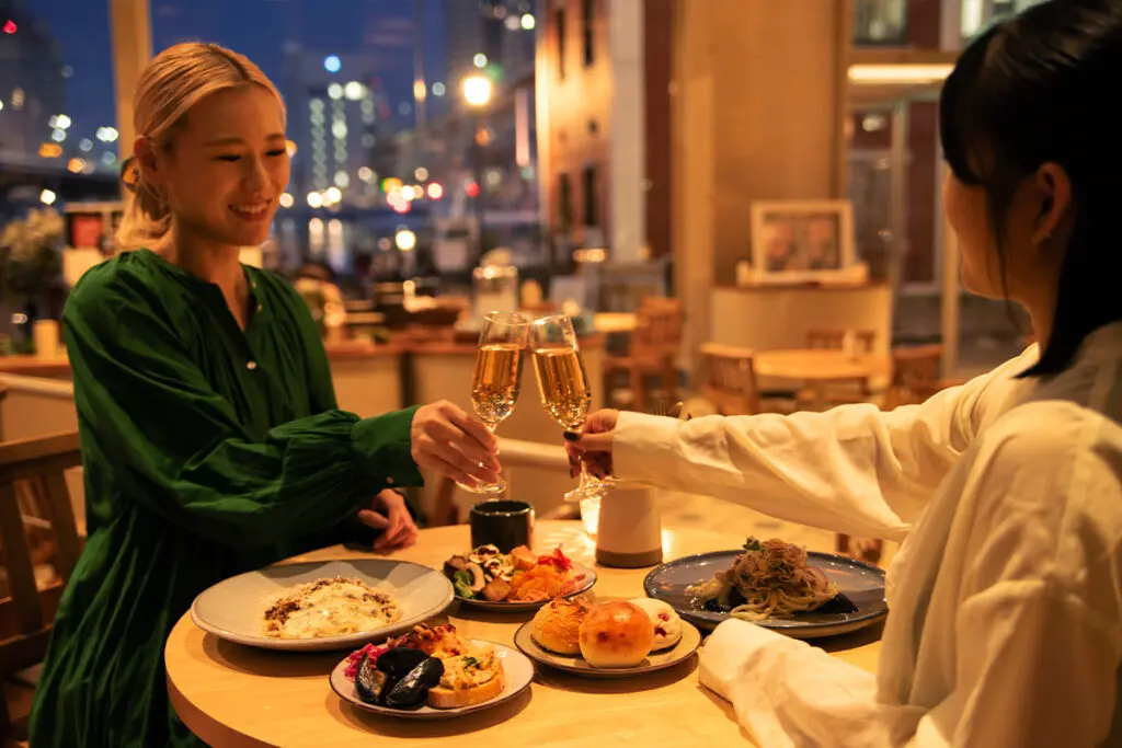 神戸ルミナリエ期間限定!メリケンパークTOOTH TOOTHディナービュッフェ