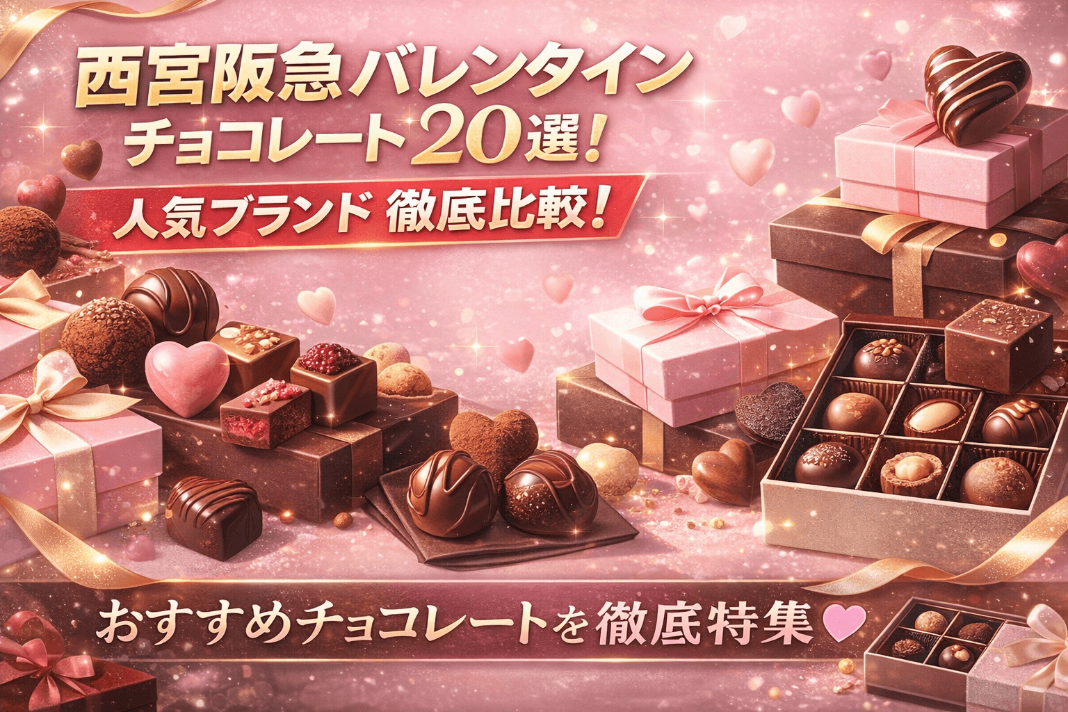 西宮阪急バレンタインチョコレート20選!人気ブランド徹底比較