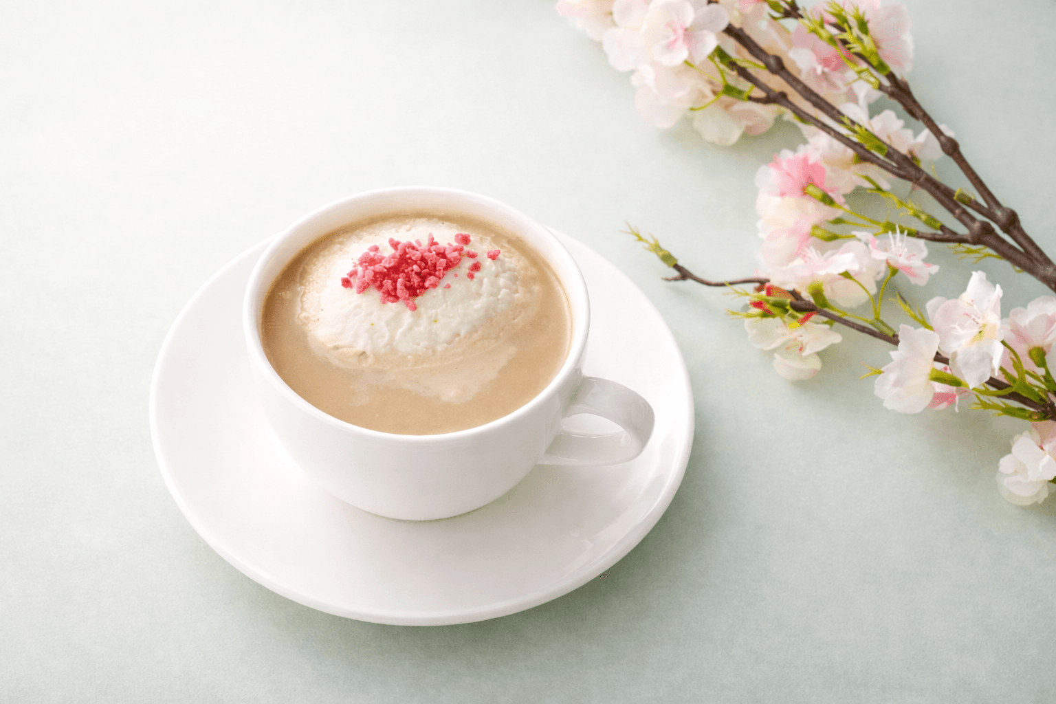 上島珈琲店 神戸 春限定ドリンク「関山桜ミルク珈琲」&「苺ミルク」2/12発売