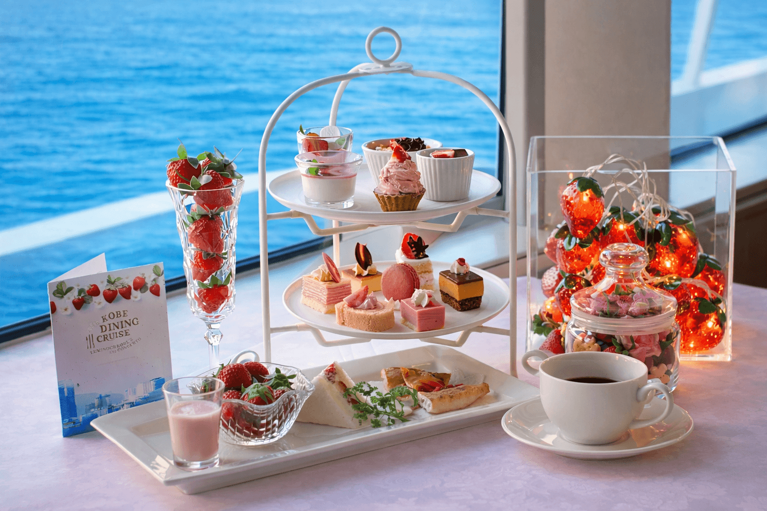 神戸クルーズ いちごスイーツ 女峰食べ放題!コンチェルト期間限定