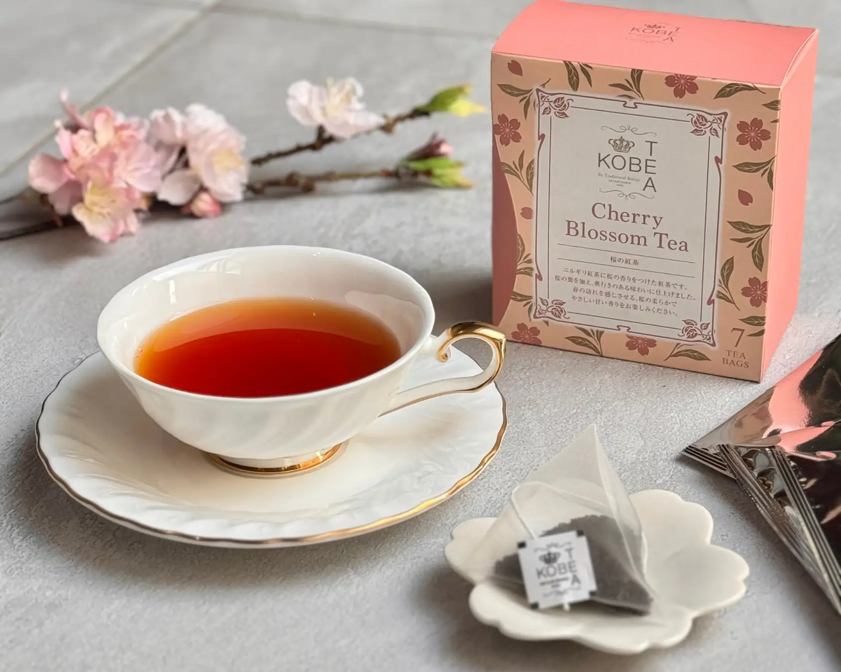春の訪れを紅茶で!神戸紅茶「桜の紅茶」新パッケージで限定発売