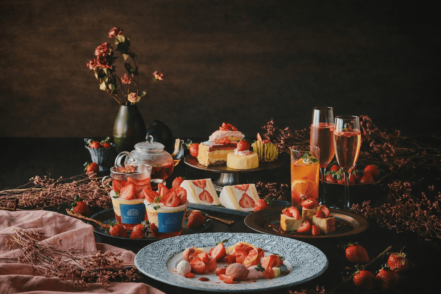 神戸布引ハーブ園「苺フェア」開催!絶景テラスでスイーツ満喫