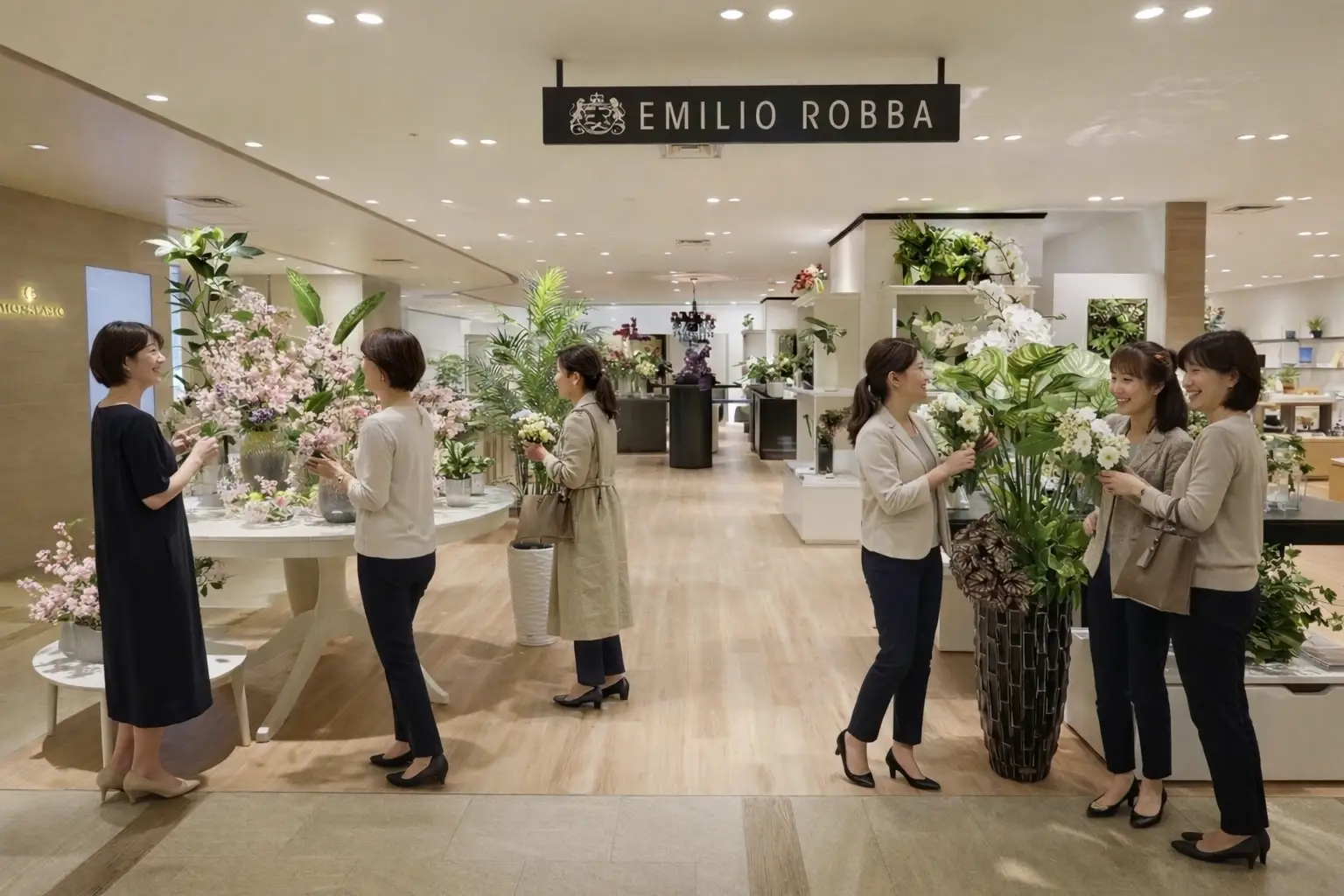大丸芦屋店にアートフラワー「エミリオ・ロバ」国内最大級店舗が2/27オープン