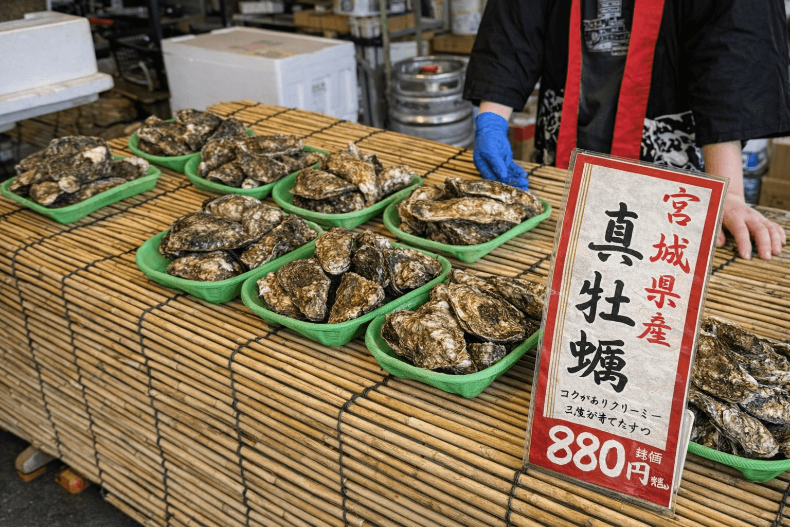 JR兵庫駅前「牡蠣奉行」期間限定オープン!炭火焼き牡蠣880円〜