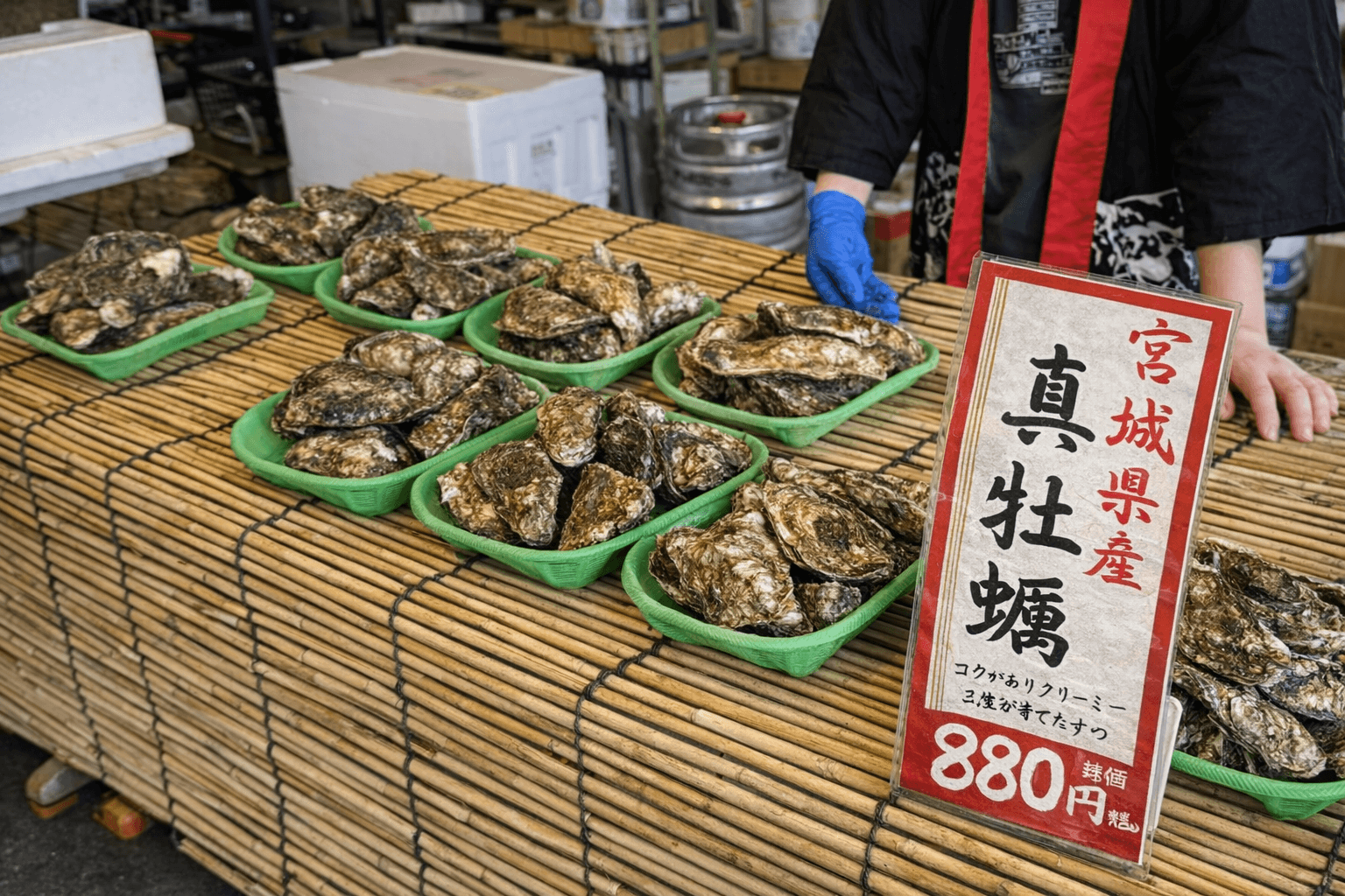 JR兵庫駅前「牡蠣奉行」期間限定オープン!炭火焼き牡蠣880円〜