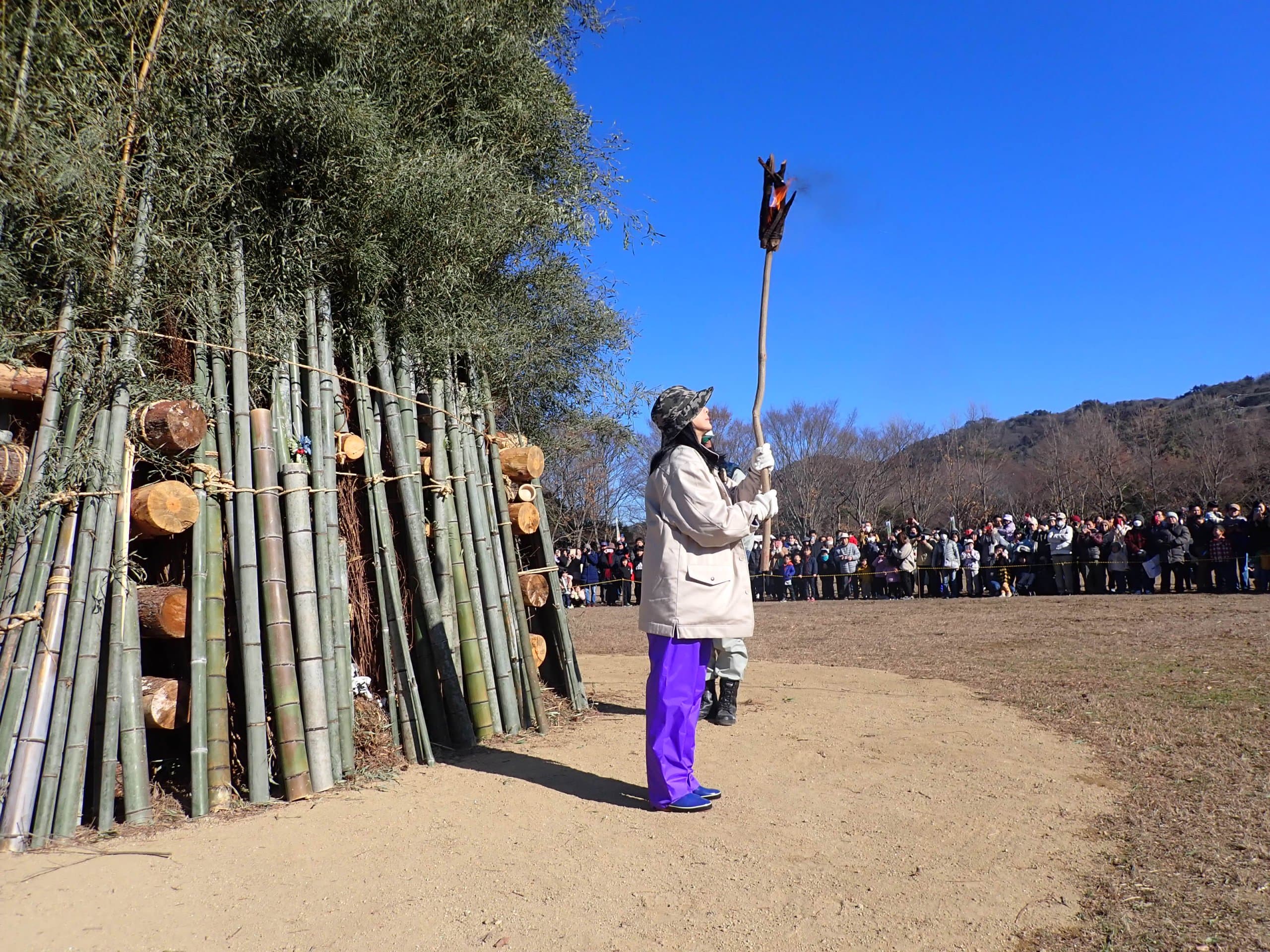 神戸森林植物園で「とんどやき」2025年1月開催!鎮魂と安全祈願のイメージ画像