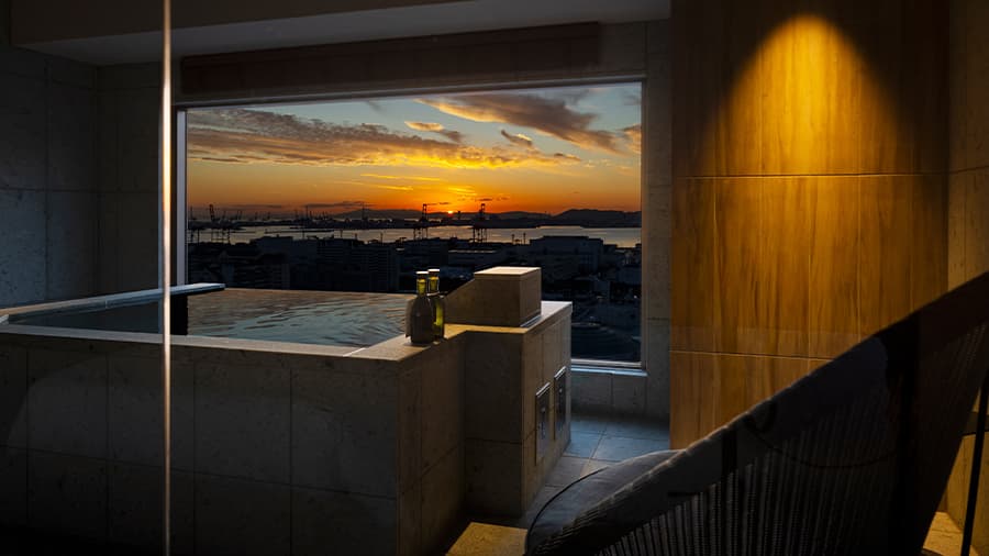 神戸夜景を一望!ベイシェラトンに展望風呂&プライベートサウナのイメージ画像
