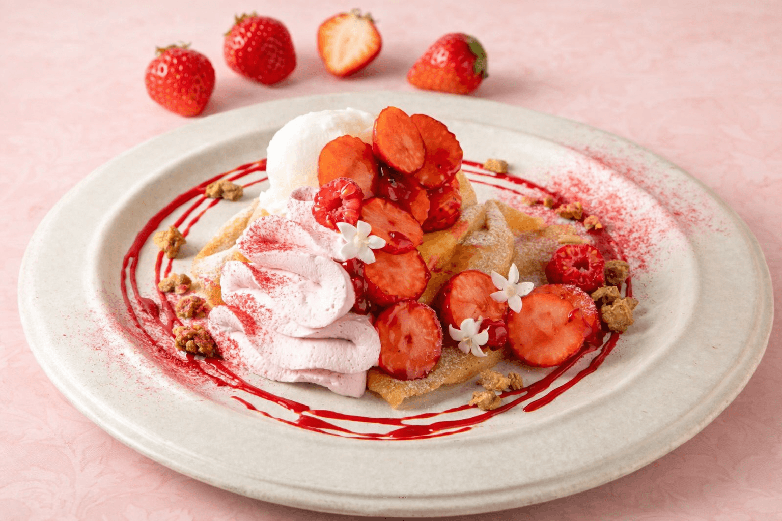 神戸 TOOTH TOOTH いちごと花スイーツ&ドリンク!春限定メニュー2/19開始のイメージ画像