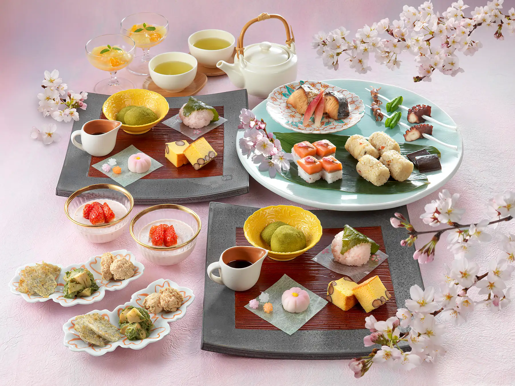 グランドニッコー淡路「桜薫る和アフタヌーンティー」3/1開始のイメージ画像