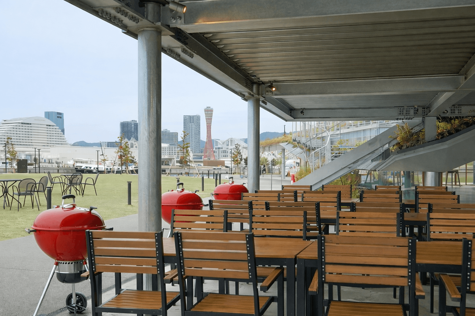 神戸新港町「EN³」手ぶらBBQ 3/20開始!六甲和牛など地元食材満喫のイメージ画像